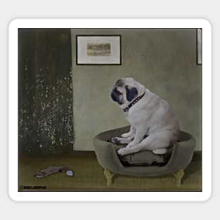 Whistler's Pug Sticker